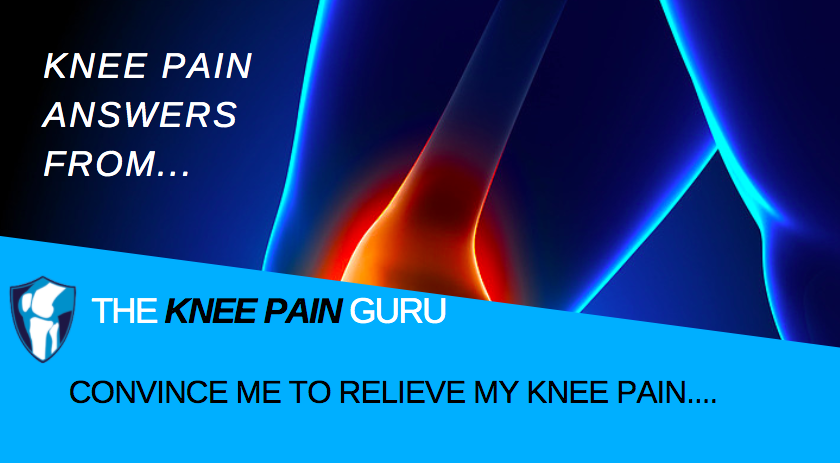 Convince me to relieve my knee pain